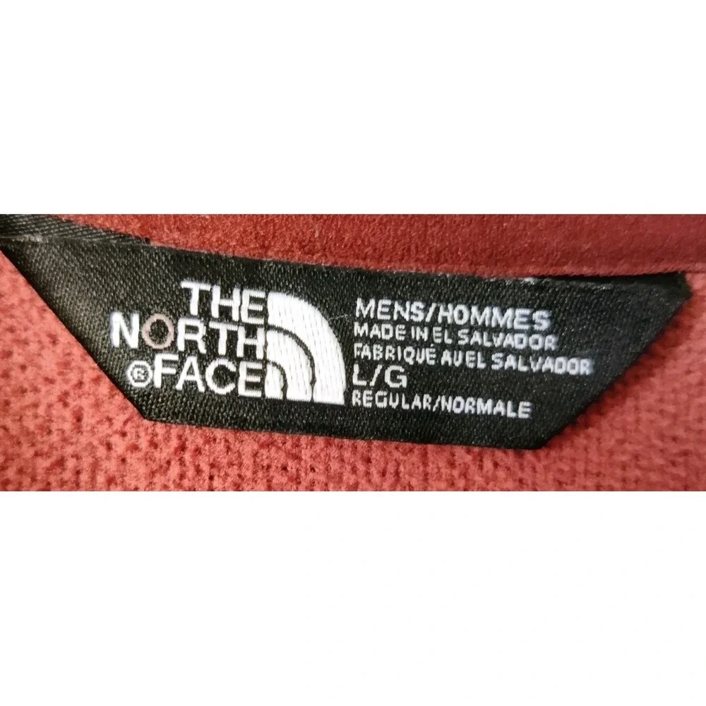 The North Face Men's Canyonlands Full-Zip‎ Fleece Jacket Red/Black Size Large